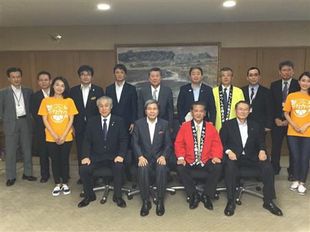熊本地震復興祈願第30回記念やつしろ全国花火競技大会に係る熊本県知事表敬訪問