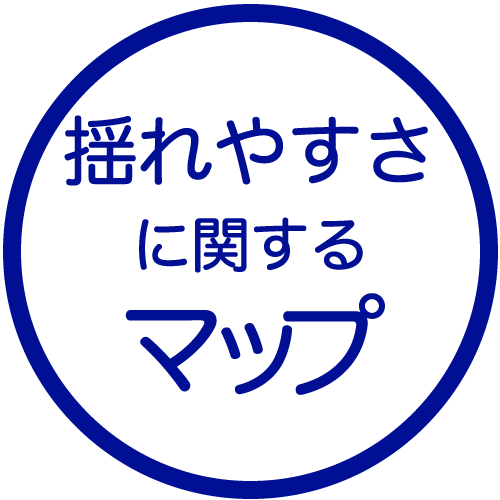 揺れやすさに関するマップ