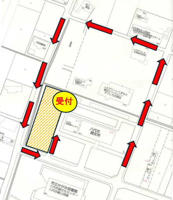 鏡支所受入場所地図