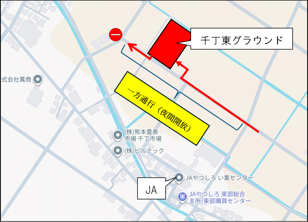 千丁東グラウンド周辺拡大
