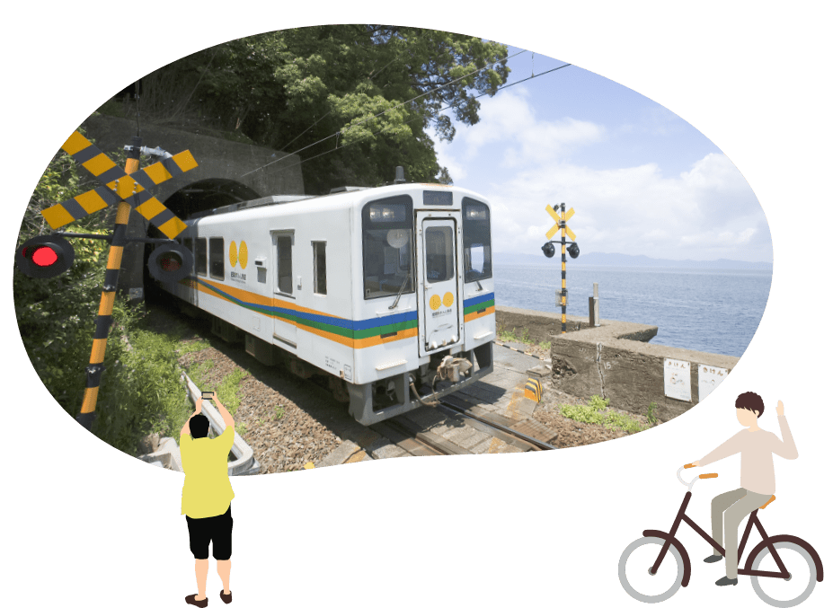 八代市近辺地図のイラスト