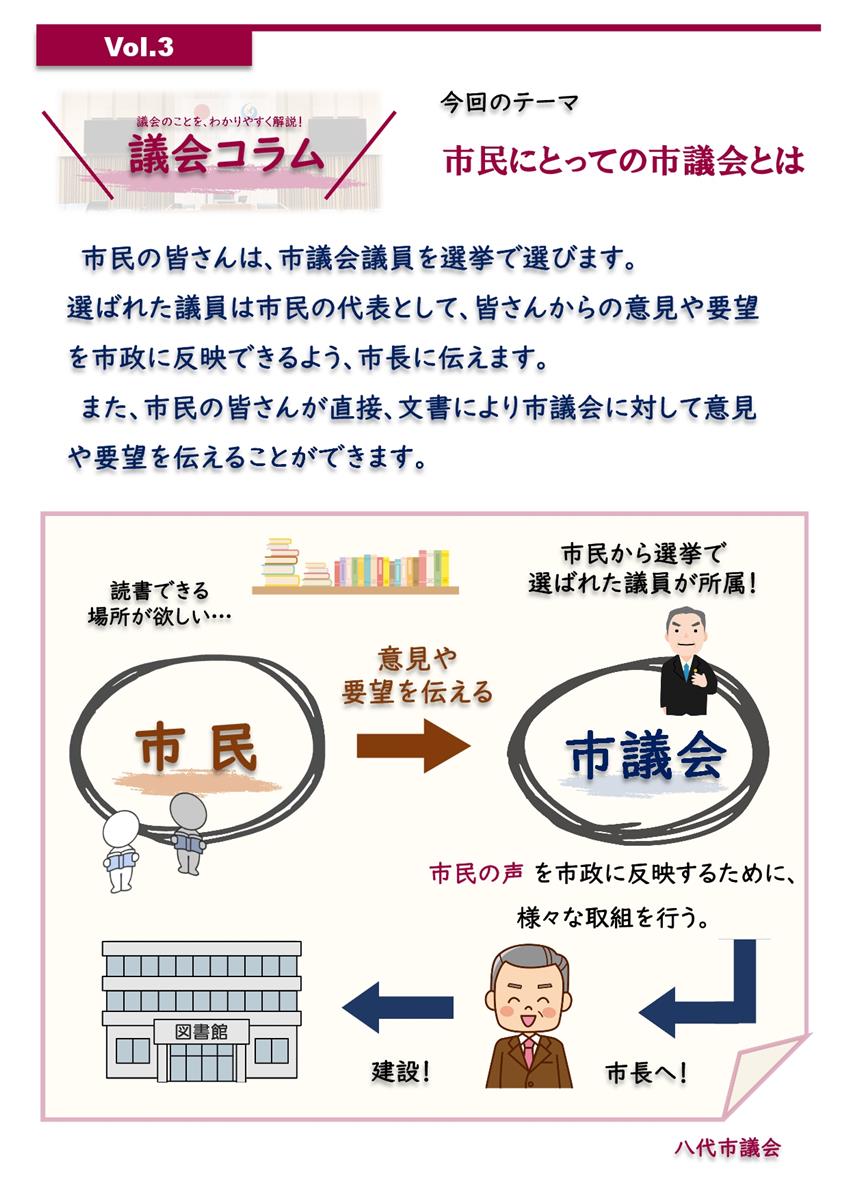 Vol.3  「市民にとっての市議会とは」の画像（別ウインドウで開きます）