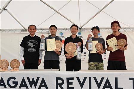 球磨川コース男子入賞者