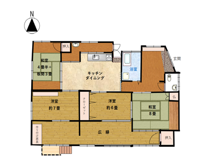 空き家バンク No.233 間取り図