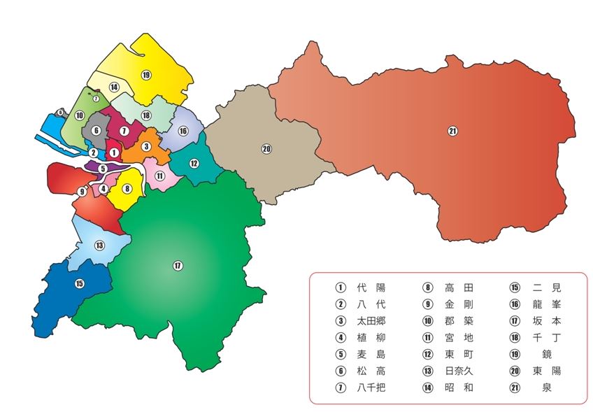 八代21地域区割り図