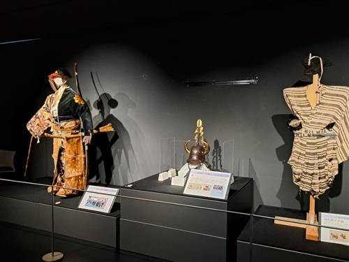 妙見祭の馬展示室の様子