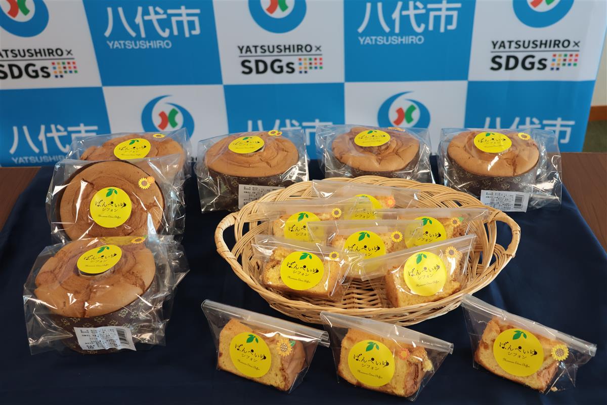 【新商品】ばんぺいゆシフォンの画像