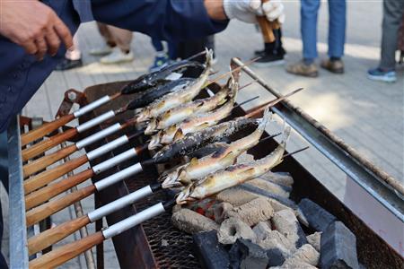 ▲坂本名物鮎の塩焼き