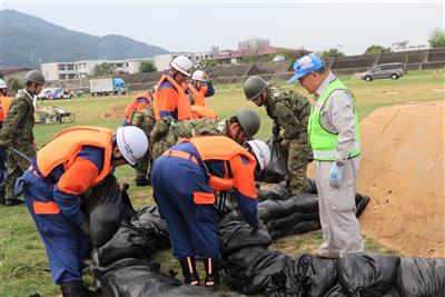 水防活動訓練