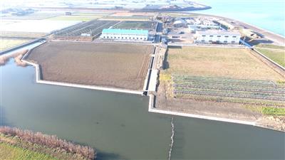 護岸工事完了写真