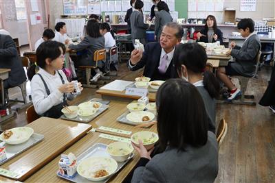 市長と子ども達