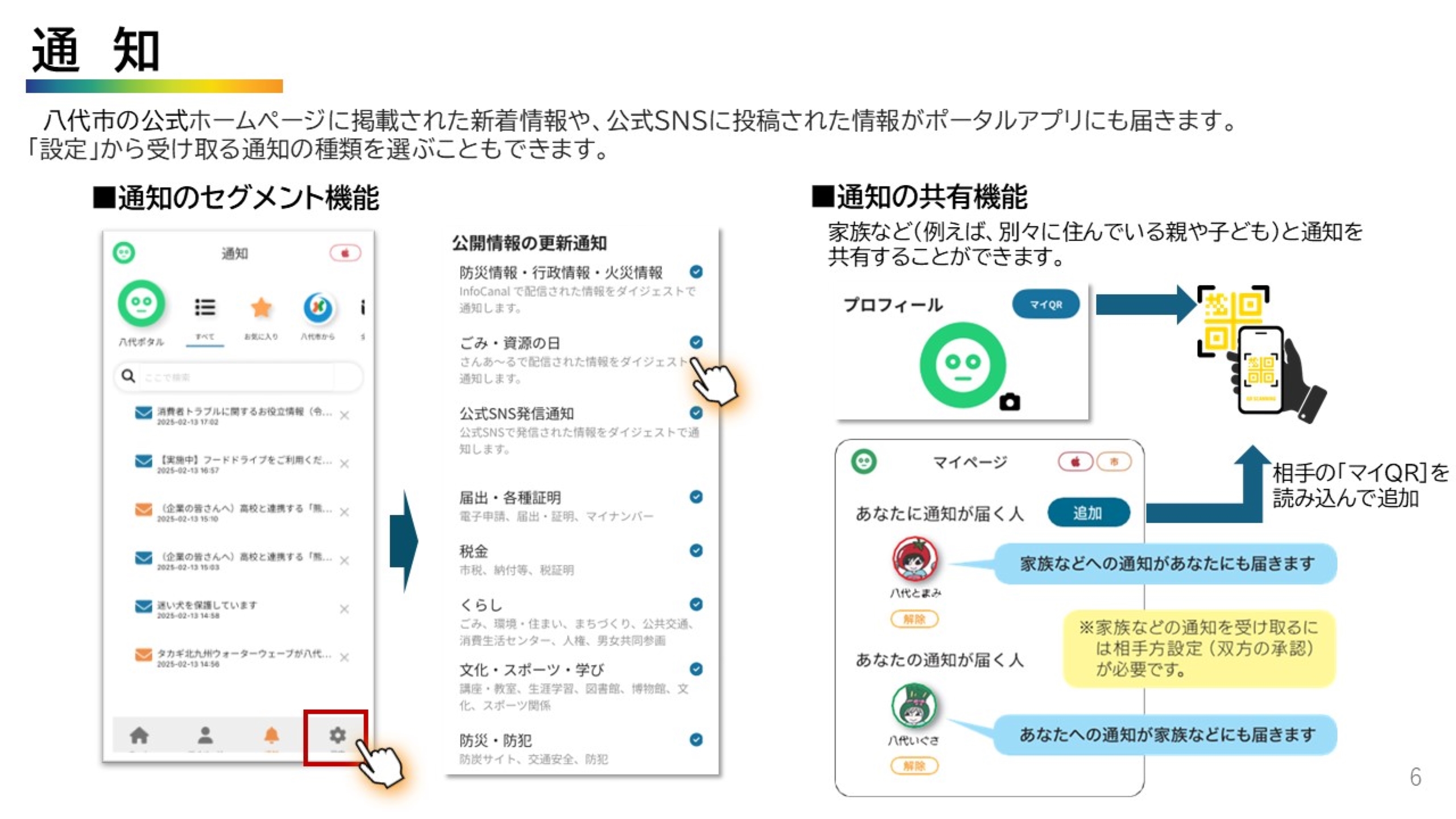設定画面
