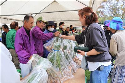 ショウガの即売会