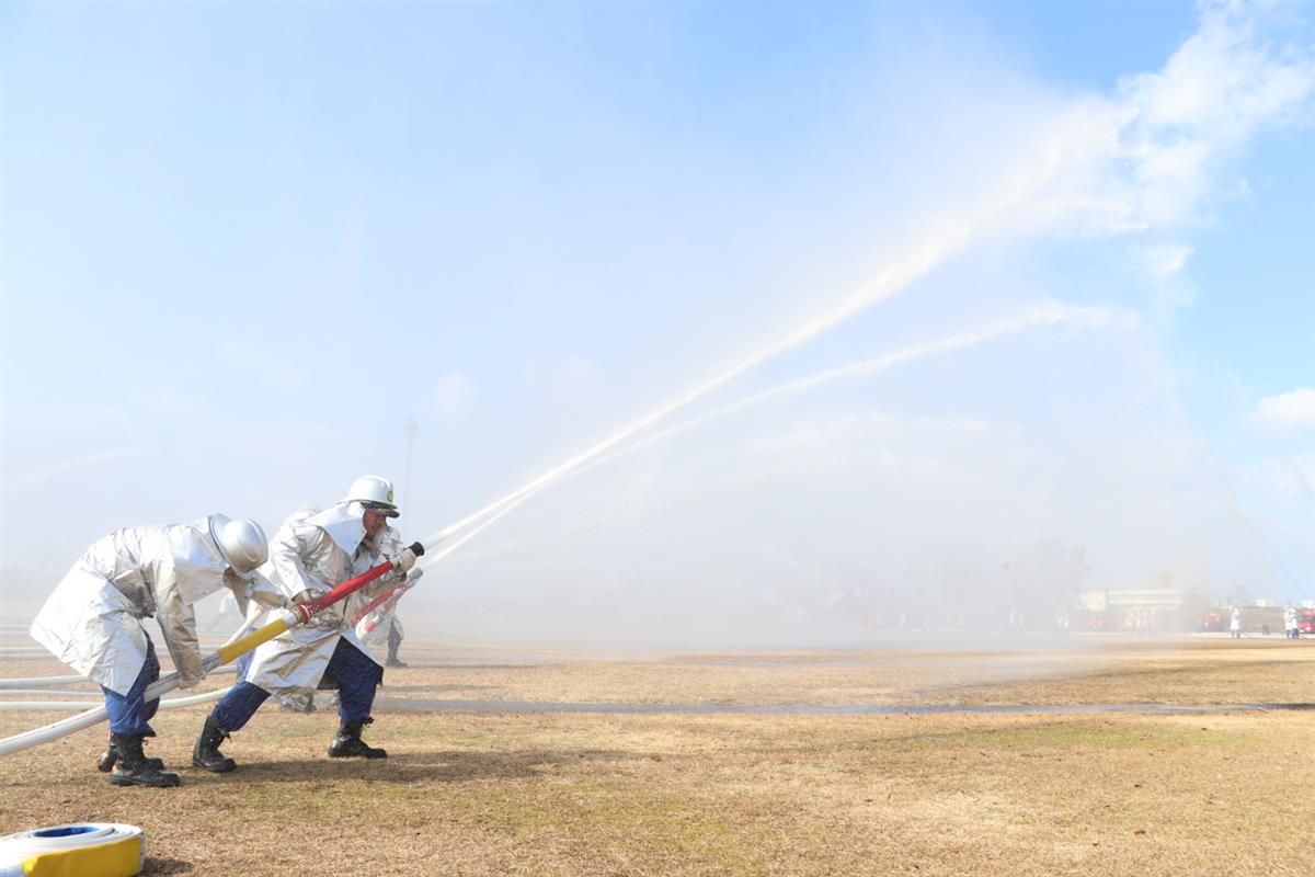 一斉放水の画像