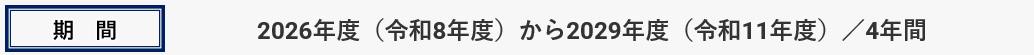 ビジョンと戦略期間