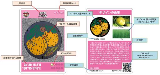 八代市のマンホールカードです！