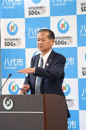 4月定例記者会見　中村市長