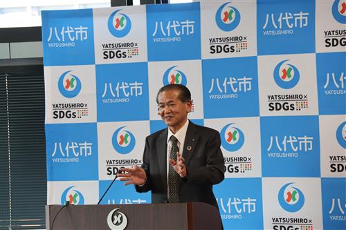 定例記者会見　中村市長