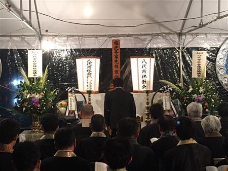八代市精霊流し式典1