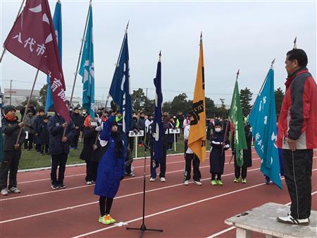第13回八代市校区対抗駅伝競走開会式