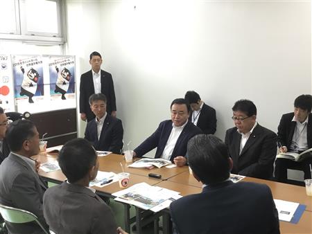 梶山大臣視察1